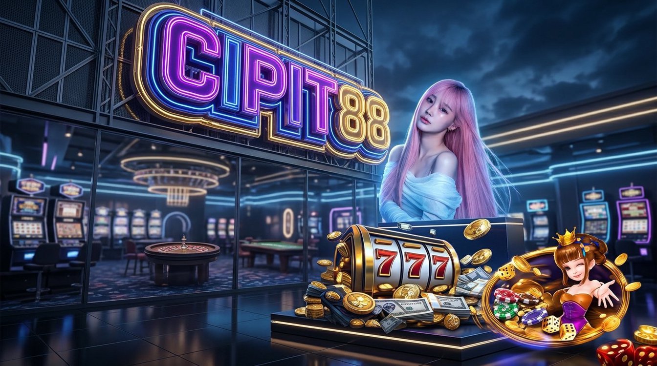 Gambar sampul CIPIT88 Wild Ace menampilkan antarmuka gelap dengan sorotan pada bonus deposit pertama